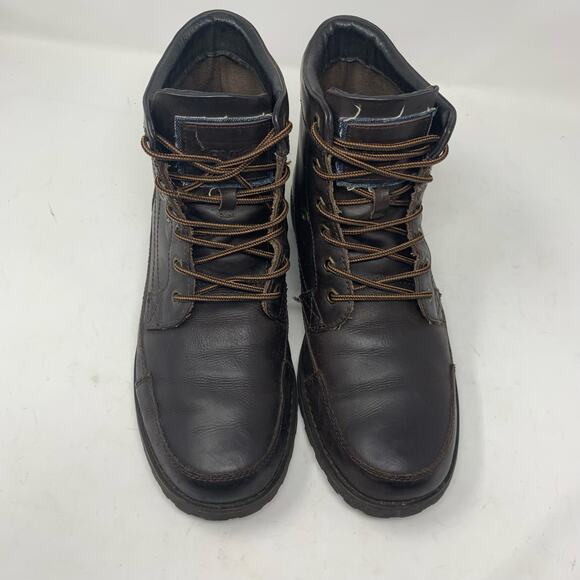 Levi Strauss Levi’s Men’s Size 12 Dark Brown Leather Lace Up High Top Boots main image 7